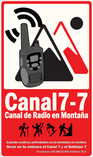 En el monte, siempre el canal 7-7 de PMR446