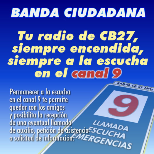 Siempre a la escucha en el canal 9.Siempre a la escucha en el canal 9.