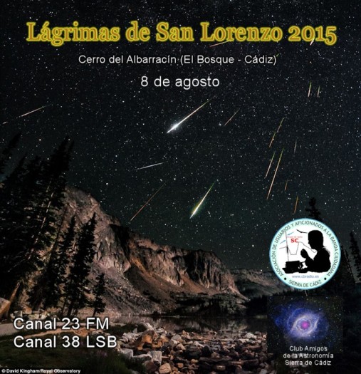 Este año, radio y astronomía en las Lágrimas de San Lorenzo